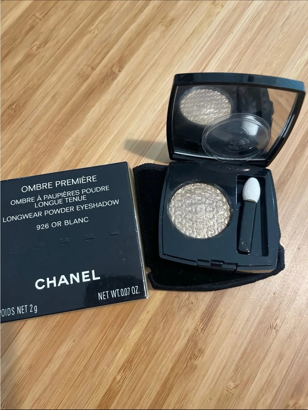 CHANEL Ombre Première Longwear 926 OR Blanc Powder Eyeshadow LIMITED EDITION
